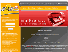 Tablet Screenshot of copyplan.at